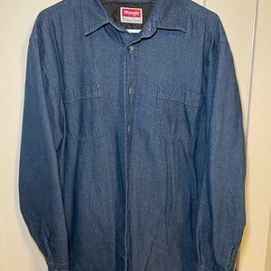 Wrangler Men's Dark Blue Shirt Jacket